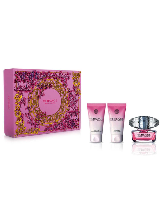 Versace Bright Crystal Edt 50 Ml 3Pcs Set