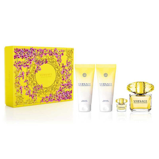 Versace Yellow Diamond Edt 100 Ml 4Pcs Set